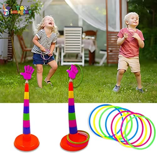 Toy Imagine Shape Sorter Ring Toss Game for Kids | Indoor Outdoor Fun Toy for Ages 3+ | Educational Activity Toy for Hand-Eye Coordination & Shape Recognition | Kids Toys for 2-5 Years Boys & Girls 2