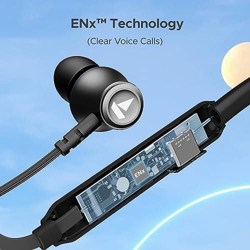 Boat Rockerz 245 v2 Pro, 30HRS Battery, ENx Tech, Fast Charge, Low Latency, Dual Pairing, Magnetic Ear Buds, IPX5, Type-C Interface, Bluetooth Neckband with Mic in Ear Earphones (Active Black) 2