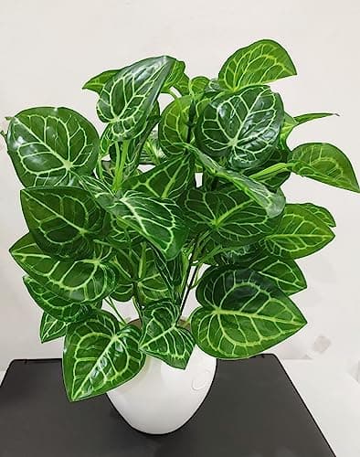 BAARIG Natural Looking Artificial Money Plant/Tree with Pot | Ornamental Plant for Interior Decor | Home/Shop/Office Décor (Green) 2