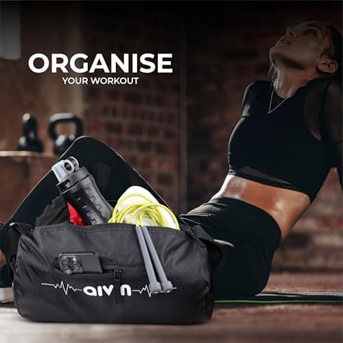 Aivin Attract Multipurpose Gym Bag | Gym Bags | Adjustable Shoulder Bag for Men|Duffle Gym Bags for Men|Fitness Bag|Carry Bags|Sports & Travel Bag|Sports Kit|Duffle Bags Travel 5