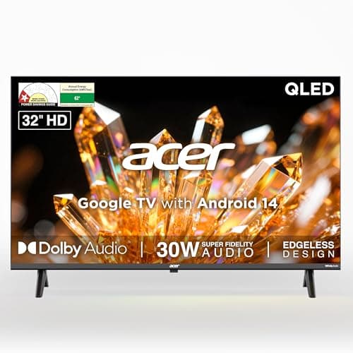 acer 80 cm (32 inches) Ultra V Series HD Ready Smart QLED Google TV AR32QDVGU2841BD
