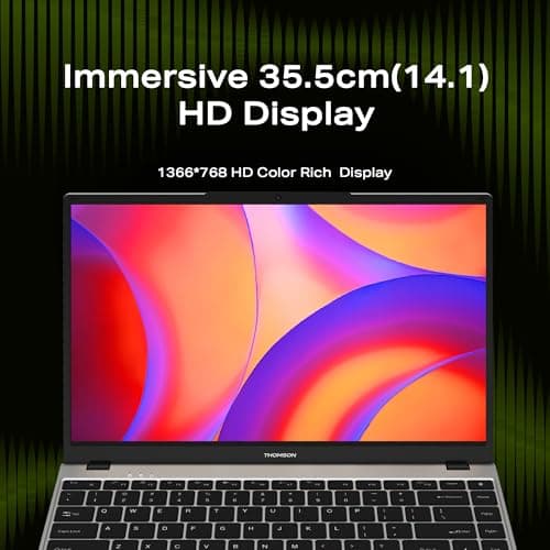 Thomson NEO 14.1 Inch IN-N14C Intel Celeron Dual Core N4020 Processor Windows 11 Home Notebook (8 GB RAM DDR4/ 256 GB SSD/Thin & Light Weight/Silver/Non Stop Performance Beyond 15 Hrs) 2