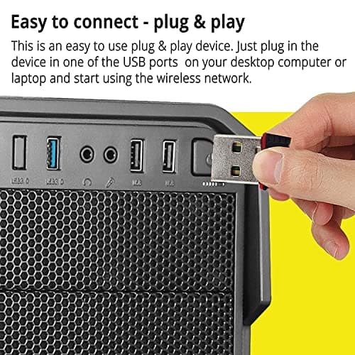 Digitara USB WiFi Adapter, 802.11N 2.4GHz Wireless-N Mini USB Adapter, Wireless Network Adapter, Nano Adapter Compatible with Win, Mac OS & Linux for PC/Laptop etc.(ADP-0031) 5