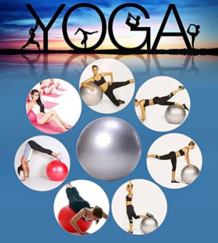 LAFILLETTE Anti Burst Gym Ball for Yoga Grey Color 4