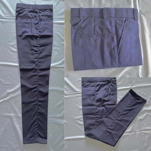 JYO Petrol Pump Salesman Uniform Grey Pant | Polycotton Workwear Trousers 280 GSM Super Trovin Fabric | Regular Fit Durable Office Industrial Uniform Pant for Men | Size 34 2