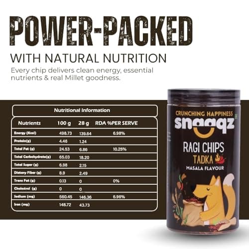 Snaaqz Supergrain Chips Combo (Beetroot Masala, Peri Peri Oat & Ragi Masala) | Pack of 3 (150g each) | Crispy & Healthy Chips, High Protein, Gluten Free, Vegan, Low Calorie, No Palm Oil 2