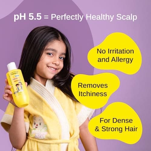 Bare Anatomy Junior Gentle Cleansing Shampoo For Kids | Tear-Free & Hypoallergenic | For 1-12 Years | Coconut Milk Protein, Almond Oil, Vitamin E & Strawberry | Sulphate & Paraben Free | 250 ml (Pack  4