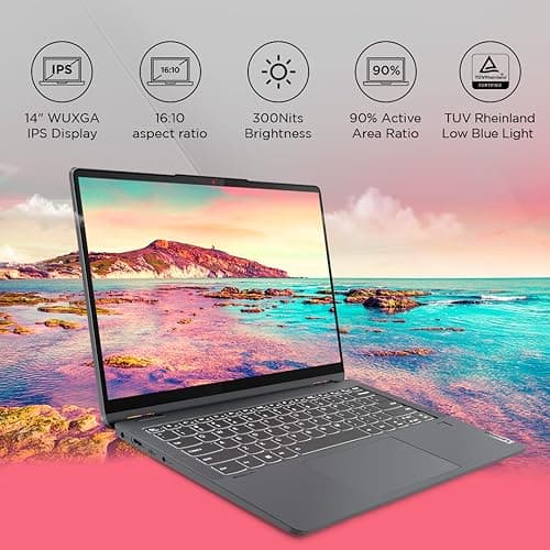 Lenovo IdeaPad Flex 5 Intel Core i7-1355U 14"(35.5cm) WUXGA+ IPS 2-in-1 Laptop (16GB RAM/512GB SSD/Windows 11/Office 2021/Lenovo Digital Pen/Backlit KB/3 Month Game Pass/Grey/1.5Kg), 82Y00052IN 2