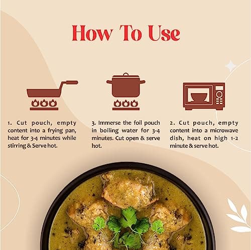 Mazaya Chicken Kali Mirch North Indian Style Delicious (Non - Veg, 285 g (Pack of 1)), Just Heat & Ready to Eat Food, No Preservatives, No Added Artificial - Colours, Flavours, Ready to Eat Meals, Rea 4