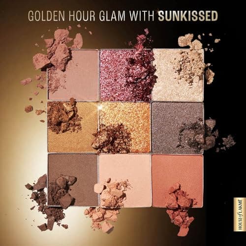 LAKME 9 in 1 Eyeshadow Palette, Sunkissed, 11.7g, for Captivating Eye Looks, with One-Stroke Payoff & Smooth Texture, Matte Shimmer and Metallic, Blendable & Buildable, for Women 3