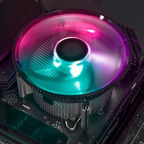Cooler Master i70C CPU Air Cooling System for Intel LGA 1700 Sockets - 70mm Low-Profile, Aluminium & Copper Heatsink, Quiet 120mm PWM Fan (37.08 CFM, 1.33 mmH2O, 28 dBA, 650-1800 RPM), ARGB Compatible 4