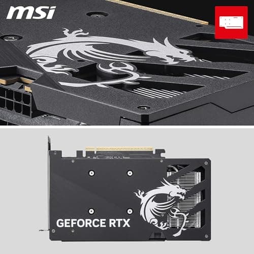 MSI GeForce RTX 5050 8G Gaming OC Graphic Card - NVIDIA GeForce RTX 5050 GPU, 8GB GDDR6 128-bit Memory, 20 Gbps, PCI Express Gen 5 x16 Interface, Upto 2632 MHz, Twin FROZR 10 5