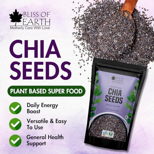 Bliss of Earth Chia Seeds 250 gm | Raw Superfood with Omega & Fiber | Natural Chia Seeds for Daily Nutrition & Wellness Support 2
