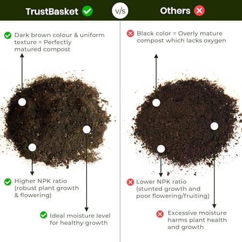 TrustBasket Vermicompost 5kg 100% Natural Organic Fertilizer for Plants | Nutrient-Rich Compost for Home Garden | Improves Plant Health, Water Retention & Soil Quality | Ideal for All Gardening Needs 2