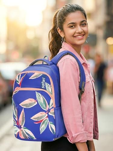 Safari Inkblossom School Bag For Girls, Capacity - 36L, 2 Compartments Backpack For kids 2