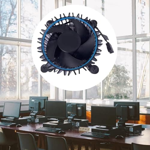 NEXSA 12V 4-Pin CPU Cooler Fan with Copper Aluminum Heatsink for LGA1700 Socket, Compatible with Intel 12th Gen Processors, High Airflow Low Noise Processor Cooling Fan for Desktop PC – Black 5