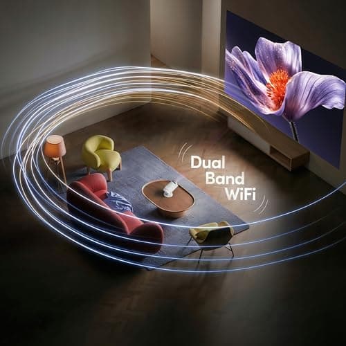 E GATE Atom 2X+ Smart Projector 4k Ultra HD | Built-in Live TV (120+ Channels no Subscription Required) | 200 ISO, 1080p & 4K Support, Auto Keystone | Netflix, Prime, WiFi & BT, Mirroring, eGate 4