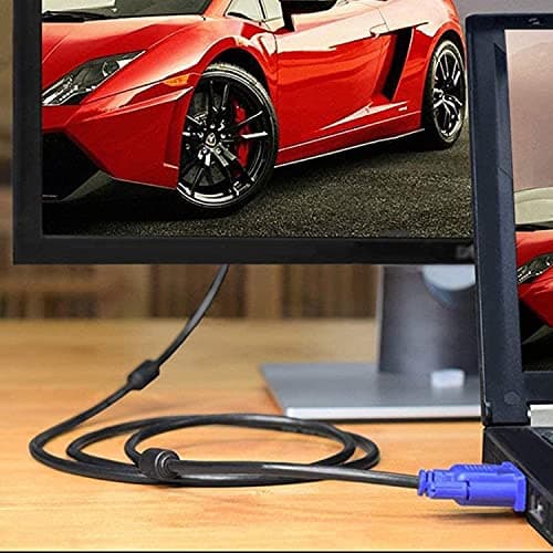 JGD PRODUCTS Male to Male VGA Cable 1 Meter, Support PC/Monitor/LCD/LED, Plasma, Projector, TFT, Blue 6