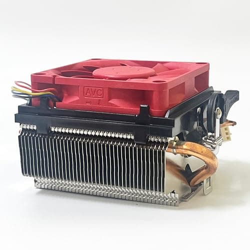 BUYFLUX CPU Cooler Heat Pipes Aluminum Heatsink 4-Pin PWM 70mm 3500 RPM Fan Pre-Applied Thermal Paste for AMD Socket FM2 FM1 AM3 AM2 1207 940 939 754 Desktop PC Computer 4