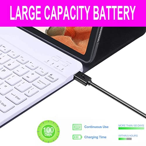 Samsung Galaxy Tab Keyboard Case for S10+ Plus/S9 FE+/S8+, 12.4-inch, Bluetooth Detachable Wireless Slim Cover with Pen Holder - Dark Green 5
