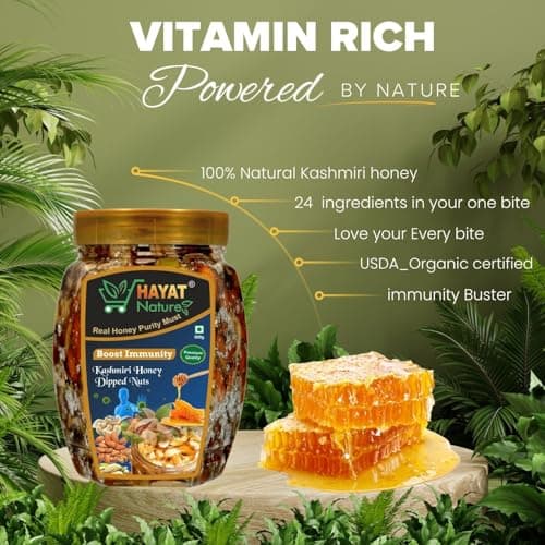 Kashmiri Honey mixed dry fruits and nuts, Roasted and Crunchy with Immunity & Energy Booster, Zero Chemicals & Preservatives. Pure and Natural Dry Fruits & dipped in organic honey. (big_900gm) 4
