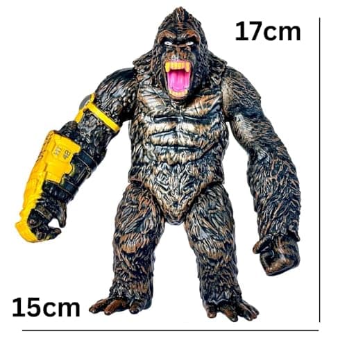 FUNFOB Gorilla King Kong Action Figure Height -17cm Collectible PVC Multicolour | Kong Yellow with Band 4