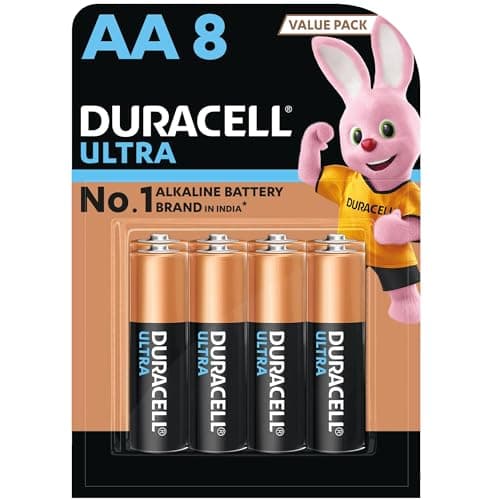 Duracell Ultra AA Battery, pack of 8, High-Drain Devices, Digital Camera, Toy, Electric Toothbrush
