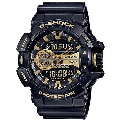 Casio G-Shock GA-400GB-1A9DR Analog-Digital Gold Dial Men Watch Black Resin Strap (G651)