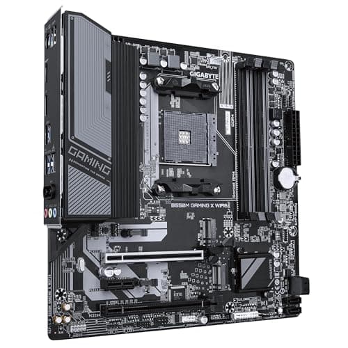 GIGABYTE B550M Gaming X WIFI6 Motherboard - AMD Ryzen 5000 CPUs, 5+3 Phases VRM, up to 3200MHz DDR4, 1xPCIe 4.0 + 1xPCIe 3.0 M.2, Wi-Fi 6, 1GbE LAN, USB 3.2 Gen 1 3