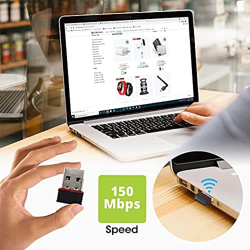 Digitara USB WiFi Adapter, 802.11N 2.4GHz Wireless-N Mini USB Adapter, Wireless Network Adapter, Nano Adapter Compatible with Win, Mac OS & Linux for PC/Laptop etc.(ADP-0031) 4