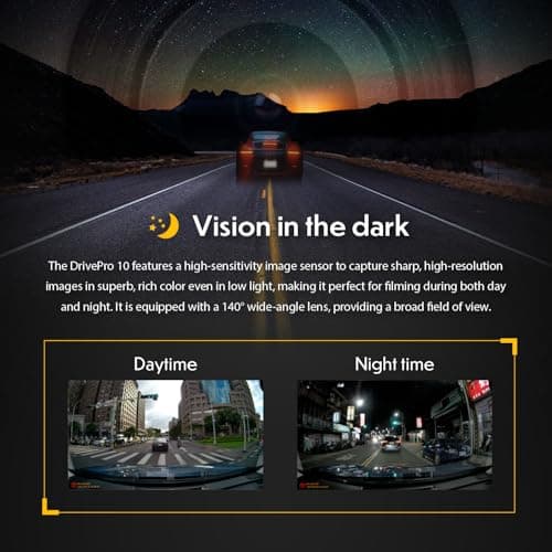 Transcend DrivePro 10 Dash Camera for Car | Dashcam for Cars | Car Dash Camera |2K QHD 1440P | Sony STARVIS™ | WiFi | Build-in Battery | 2 Years Manufacturer's Warranty | Made in Taiwan 4