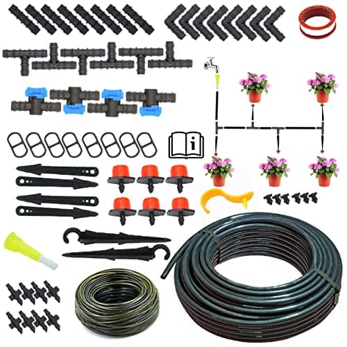 BHAGIRATH-Drip Irrigation Garden Watering Drip Kit || Watering Drip Kit for Home Garden, Farming & Agriculture Purposes || Water Saving System (50 Plants)