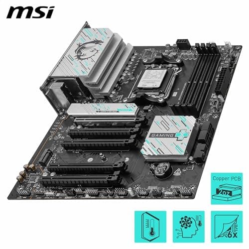 MSI B840 Gaming Plus WiFi Motherboard, ATX - Supports AMD Ryzen 9000/8000 / 7000 Processors, AM5 - DDR5 Memory Boost 8000+ MT/s (OC), PCIe 4.0 x16, M.2 Gen4, Wi-Fi 7, 2.5G LAN 4