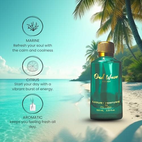 MissBliss Oud Wave Eau de Parfum 100ml – Long Lasting Unisex Fragrance #0xB7# Fresh, Invigorating Scent with Marine, Citrus, Oud & Musk Notes | EDP for Gift 4