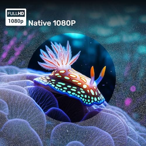 WZATCO Yuva Go Plus, 1080P Native Projector 4K Ultra HD, Android 13.0 Smart Home, Rotatable, Auto & 4D Keystone, 9000 Lumens, WiFi-6 & BT, Screen Mirroring, ARC, Room Portable Cinema, White 3