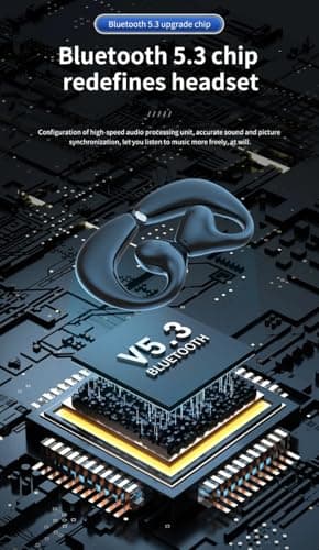 VEHOP JR02 OWS Open Ear Wireless Earbuds with Display | ENC Mic for Crystal-Clear Calls | 30hr Playtime with Type-C Fast Charging | BT5.3 Gaming Bluetooth Earphones | Touch Control Sports Headphone 2