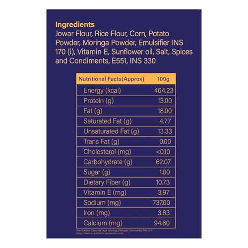 The Healthy Binge Jowar Baked Chips Indian Masala – Healthy Snacks | Baked Snacks | No Palm Oil | Protien Rich | Healthy Snacks for Kids and Adults 40g (Pack of 6) 2