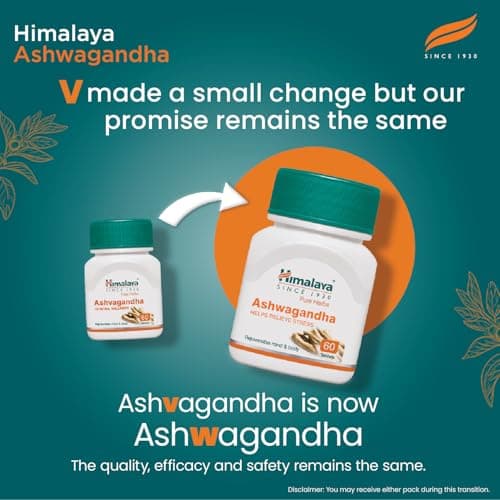 Himalaya Ashwagandha - General Wellness Tablets, 60 Tablets | Stress Relief | Rejuvenates Mind & Body 6