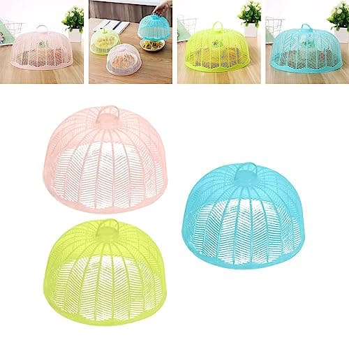 ATORSE Mesh Food Cover Soft Reusable Mesh Cake Covers Net for Outdoors BBQ Parties Pink 6