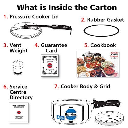 Hawkins 3 Litre Inner Lid Pressure Cooker, Stainless Steel Cooker, Induction Cooker, Silver (HSS3W) 5