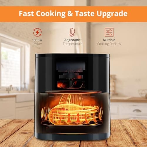 iBELL AEROFRY420DM Air Fryer 4.2 Litre - 1500W with Multiple Cooking Options, Dishwasher Safe, Non-stick Coating & Adjustable Temperature Control (Black) 5