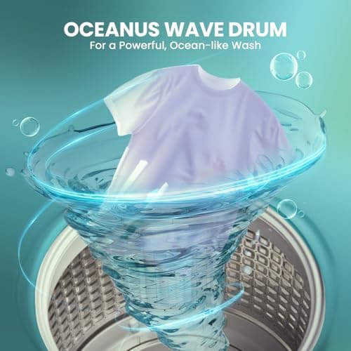 Haier 6 kg 5 Star Oceanus Wave Drum Washing Machine Fully Automatic Top Load (HWM60-AE, Moonlight Silver) 5