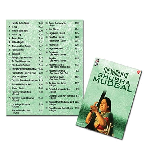 Music Card : The World Of Shubha Mudgal - Usb (320 Kbps Mp3 Audio) 4