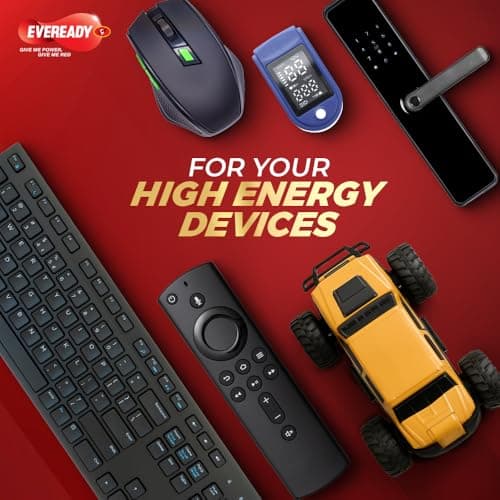 Eveready Ultima Alkaline AAA Battery, 400% Longer Lasting, Anti-Leak Turbolock Technology, Eco-Friendly Batteries for High-Drain Devices Household Devices & Toys, Pack of 4 5