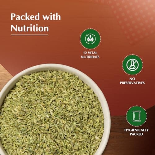 Amazon Brand - Vedaka Fennel Whole | 100 G | Saunf 5