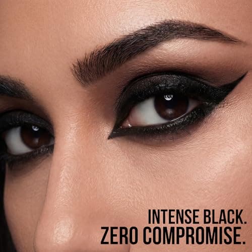 INCLUSIF Noiré Kohl Kajal Pencil with sharpener | Smudge-Proof, Waterproof & Sweat-Proof | 24H Intense Black | Enriched with Vitamin E & Almond Oil | Vegan, Cruelty-Free | 1.5g 3