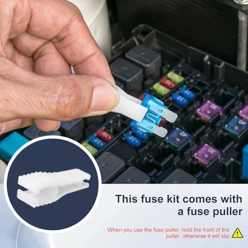 CoolShef 180PCS Car Fuse Set Kit with Puller and Fuse Wire – Mini, Standard, Micro Blade Fuses Assortment (2A 3A 5A 7.5A 10A 15A 20A 25A 30A 35A 40A) for Auto, Truck, SUV, RV, Boat, Motorcycle 3