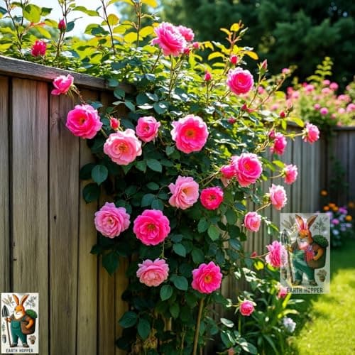 Earth Hopper Climbing Rose Hybrid Seeds Pack - Large Flowers- 70 Easy-to-Grow Seeds for Vibrant Blooms, Suitable for All Indian Climates (ALL IN ONE MIX) 5