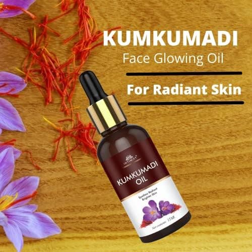 INTIMIFY Kumkumadi Tailam For Face, Kumkumadi Face Oil For Glowing Skin, Face Serum For Wrinkles, Whitening, Lightening & Pigmentation (15 ml) Pack of 1 2