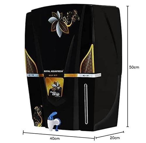 ROYAL AQUAFRESH Golden Audy 12L RO UV UF TDS Mineral Water Purifier (Black) (1 Year Warranty On Pump & SMPS) 5